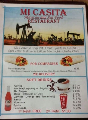 Menu photo 8 Mi Casita Taft, CA Menu photo 8 Mi Casita Taft, CA