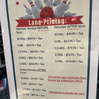 Del Mar Lanes - Price list as of January 2026 - Bowling Near Me - Houston, Texas