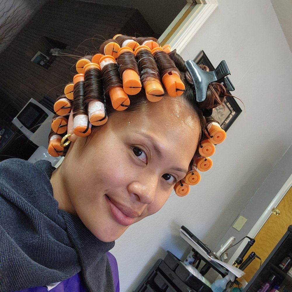 Processing my colored hair not for long.