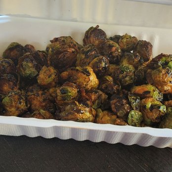 Lucy's on Lighthouse - Mini Brussels! Delicious and crispy! - Hot Dogs Near Me - Pacific Grove, California Lucy's on Lighthouse - Mini Brussels! Delicious and crispy! - Hot Dogs Near Me - Pacific Grove, California