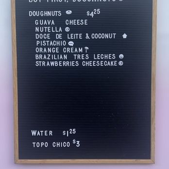 But First Doughnuts - Menus as of 7/12/25 - Food Trucks Near Me - Austin, Texas