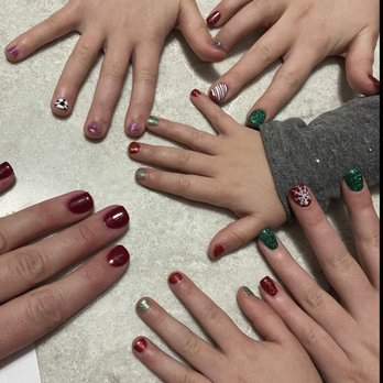 Veda Nails And Spa - Me and My littles nails. Just perfect for Christmas!! So awesome. - Nail Salons Near Me - Valley Park, Missouri Veda Nails And Spa - Me and My littles nails. Just perfect for Christmas!! So awesome. - Nail Salons Near Me - Valley Park, Missouri