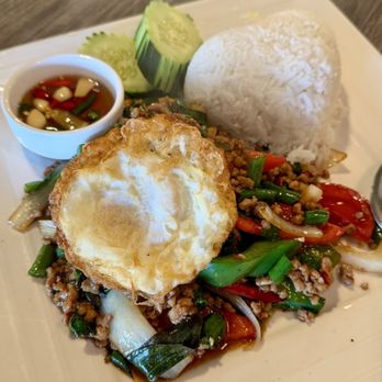May Thai Kitchen - Pad kra pao for $25 is absurd! - Thai Near Me - Alameda, California