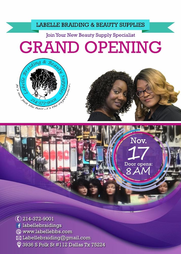 LABELLE BRAIDING & BEAUTY SUPPLIES Updated September 2024 3936 S Polk St, Dallas, Texas