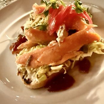 Firewood - Smoked trout toast - New American Near Me - Park City, Utah
