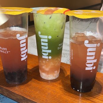 Junbi - Waikiki - 1st order. Strawberry Fresca with boba and guava matcha both regular sweetness. It was perfectly balanced. - Coffee & Tea Near Me - Honolulu, Hawaii Junbi - Waikiki - 1st order. Strawberry Fresca with boba and guava matcha both regular sweetness. It was perfectly balanced. - Coffee & Tea Near Me - Honolulu, Hawaii