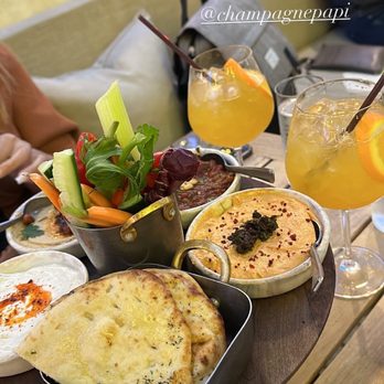 Predalina - Hummus whipped feta veggies champagne papi - Mediterranean Near Me - Tampa, Florida