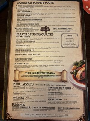 Menu photo 4 Kingsmen Ale House Lethbridge, AB Menu photo 4 Kingsmen Ale House Lethbridge, AB