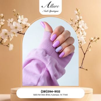 Allure Nail Spatique - Want nails that last through beach days, pool parties, and summer nights? We've got you covered. Book today. - Nail Salons Near Me - Fulshear, Texas Allure Nail Spatique - Want nails that last through beach days, pool parties, and summer nights? We've got you covered. Book today. - Nail Salons Near Me - Fulshear, Texas