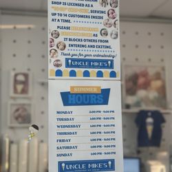Uncle Mike's Homemade Ice Cream - Hours
