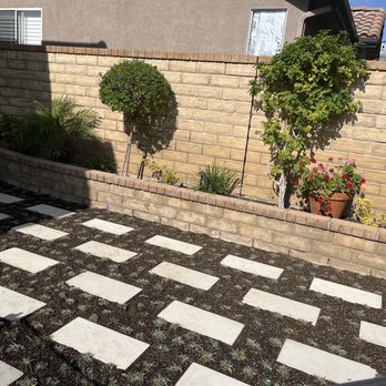 SJR Landscape - Cement pavers and silver carpet. - Landscaping Near Me - Santa Clarita, California SJR Landscape - Cement pavers and silver carpet. - Landscaping Near Me - Santa Clarita, California