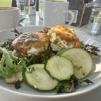The Wheel Kitchen - Eggs and focaccia - Cafes Near Me - Tomball, Texas