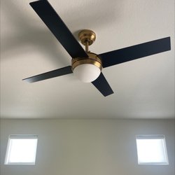 Westside Electric - Bedroom ceiling fan installation.