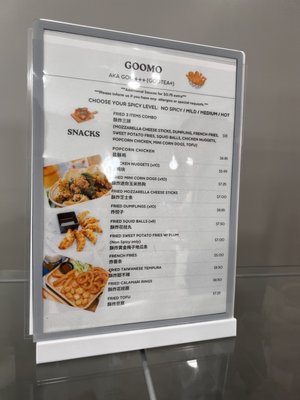 Menu photo 8 Goomo Tea Shop Walnut, CA
