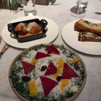 Sofia - Kale salad, meatballs, garlic toast - Italian Near Me - New Orleans, Louisiana