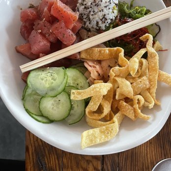 Riverwalk Grill and Taproom - Ahí poke bowl - Seafood Near Me - Elk Rapids, Michigan Riverwalk Grill and Taproom - Ahí poke bowl - Seafood Near Me - Elk Rapids, Michigan