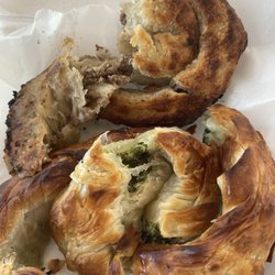 European Market Of Northglenn - 81022 beef pie top, lower is spinch/cheese. My mouths in Love!