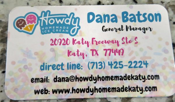 Howdy Homemade Ice Cream Katy by null