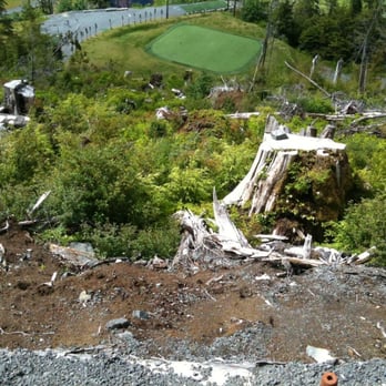 Sea Mountain Golf Course & Restaurant - Looking straight down at the 5th green - Golf Near Me - Sitka, Alaska Sea Mountain Golf Course & Restaurant - Looking straight down at the 5th green - Golf Near Me - Sitka, Alaska