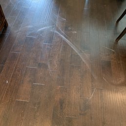 Mess left on floor Mess left on floor