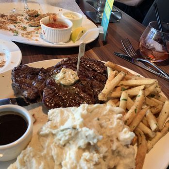 Yard House - Medium steak, mashed potatoes and truffle fries - New American Near Me - Yonkers, New York Yard House - Medium steak, mashed potatoes and truffle fries - New American Near Me - Yonkers, New York