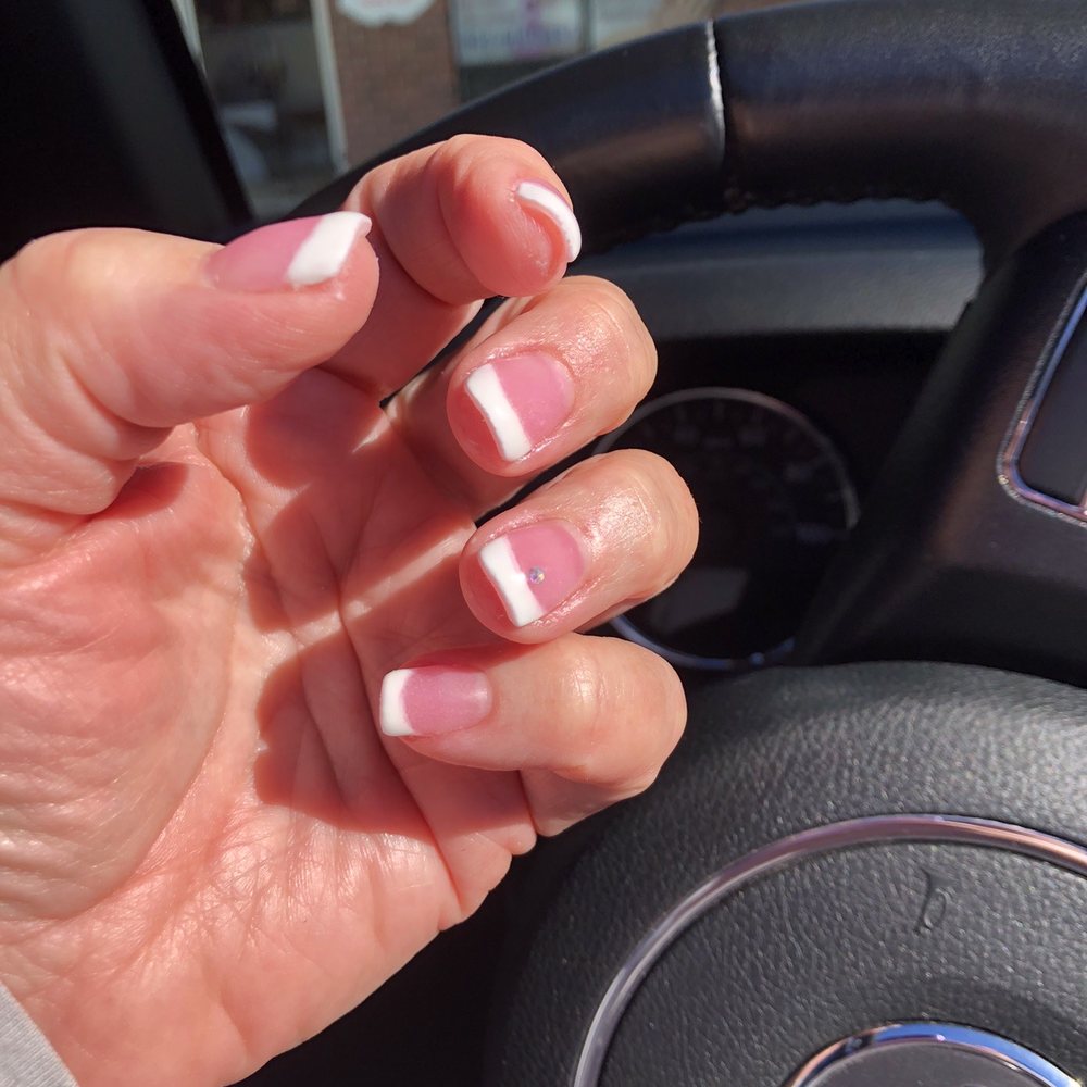 NV Nails & Beauty - Showing off new pink and white nails ! - Nail Salons Near Me - Spring Hill, Florida