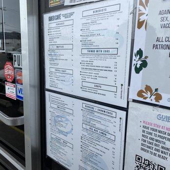 Guieb Cafe - Menu - New American Near Me - Honolulu, Hawaii