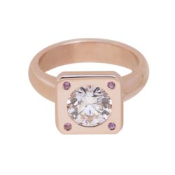 Disegno Fine Jewellery - Solid 18k rose gold, diamond, pink sapphires.