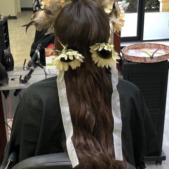 Utopia Salon - Final shot with my headdress - Hair Salons Near Me - Vancouver, Washington