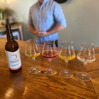 Posterity Ciderworks - The cidermaker hosting the tasting of three awesome small batch ciders, plus sparkling water for a palate cleanser, of course! - Cideries Near Me - Mokelumne Hill, California Posterity Ciderworks - The cidermaker hosting the tasting of three awesome small batch ciders, plus sparkling water for a palate cleanser, of course! - Cideries Near Me - Mokelumne Hill, California
