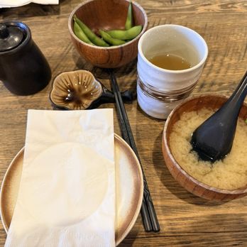 Shinkai Sushi - My place seating - complimentary edamame, green tea, & Miso Soup - Sushi Bars Near Me - Dublin, California