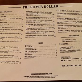 The Silver Dollar - Menu -- September 2024 - Southern Near Me - Louisville, Kentucky