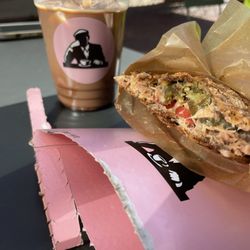 Joe & The Juice - Spicy Tuna Sandwich, Iced Mocha 12oz