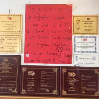 China Won - a lot of awards and certificates - Chinese Near Me - Raleigh, North Carolina China Won - a lot of awards and certificates - Chinese Near Me - Raleigh, North Carolina