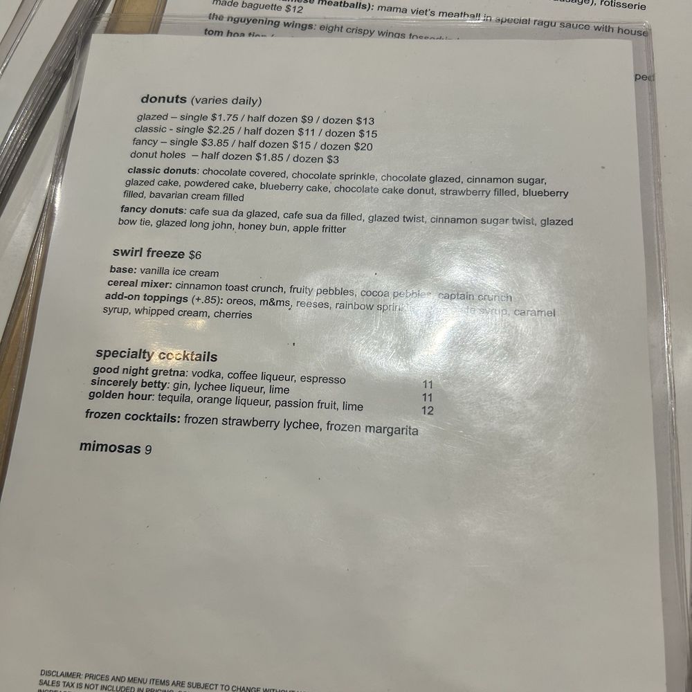 Dough Nguyener - Menu - Bakeries Near Me - Gretna, Louisiana