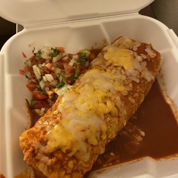 Lupe's Cafe - Carnitas burrito covered with red enchilada sauce and cheese - Mexican Near Me - Poway, California Lupe's Cafe - Carnitas burrito covered with red enchilada sauce and cheese - Mexican Near Me - Poway, California
