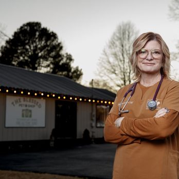 Veterinary Home Healthcare - Dr. Debbie Reynolds as featured in Our Tennessee Magazine 2025 in front of The Blessed Pet Shop retail holistic store. - Veterinarians Near Me - Martin, Tennessee Veterinary Home Healthcare - Dr. Debbie Reynolds as featured in Our Tennessee Magazine 2025 in front of The Blessed Pet Shop retail holistic store. - Veterinarians Near Me - Martin, Tennessee