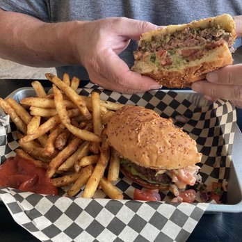 Gathered - The southwest burger and fries - American Near Me - Post Falls, Idaho Gathered - The southwest burger and fries - American Near Me - Post Falls, Idaho