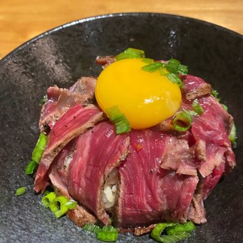 Shinya Shokudo - 和牛ビーフたたき丼Wagyu Tataki Donburi - Izakaya Near Me - Seattle, Washington Shinya Shokudo - 和牛ビーフたたき丼Wagyu Tataki Donburi - Izakaya Near Me - Seattle, Washington