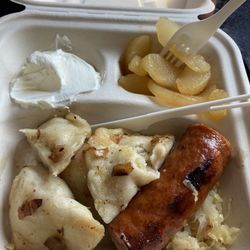Cas' Pierogi & Kielbasa Food Truck - Polish Plate