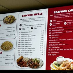 Tony's Express - Menu