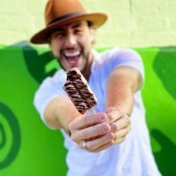 Amano Real Fruit - This artisanal ice pop resembles the texture of a fudge-brownie with drizzled chocolate on top.