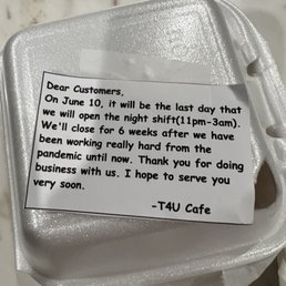 No more late night/midnight food