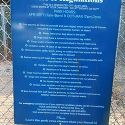 Elon Dog Park - K9 Corner - Just the rules Hope your dog can read