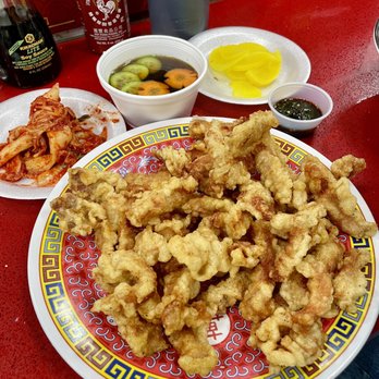 Combo House - Korean/Chinese/American fusion style sweet 'n' sour fried pork nuggets! - Chinese Near Me - Diamond Bar, California