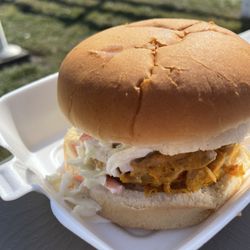 Yummy's Homemade Ice Cream - Pulled pork sandwich