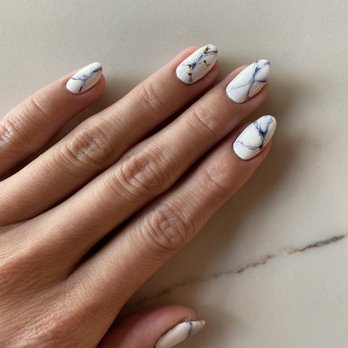 Maison Nail Spa - Marble with gold foil. Used gel ink for this design. - Nail Salons Near Me - Pasadena, California Maison Nail Spa - Marble with gold foil. Used gel ink for this design. - Nail Salons Near Me - Pasadena, California