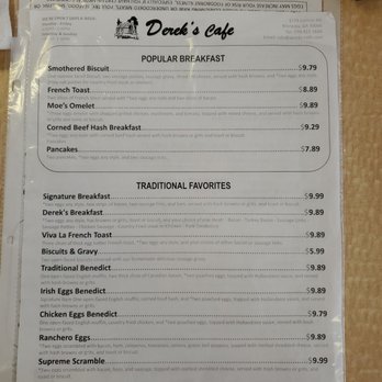 Derek's Cafe - Menu - Diners Near Me - Marietta, Georgia