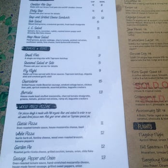 Ithaca Beer Company - One side of the menu. Try the white pizza! Delish - Burgers Near Me - Ithaca, New York Ithaca Beer Company - One side of the menu. Try the white pizza! Delish - Burgers Near Me - Ithaca, New York