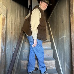 Vulture City Ghost Town - Stairwell to guards' quarters